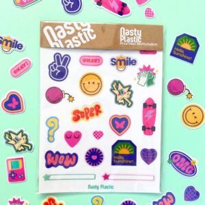 Hoja de pegatinas reutilizable Buen Rollo - Las Repega de NastyPlastic